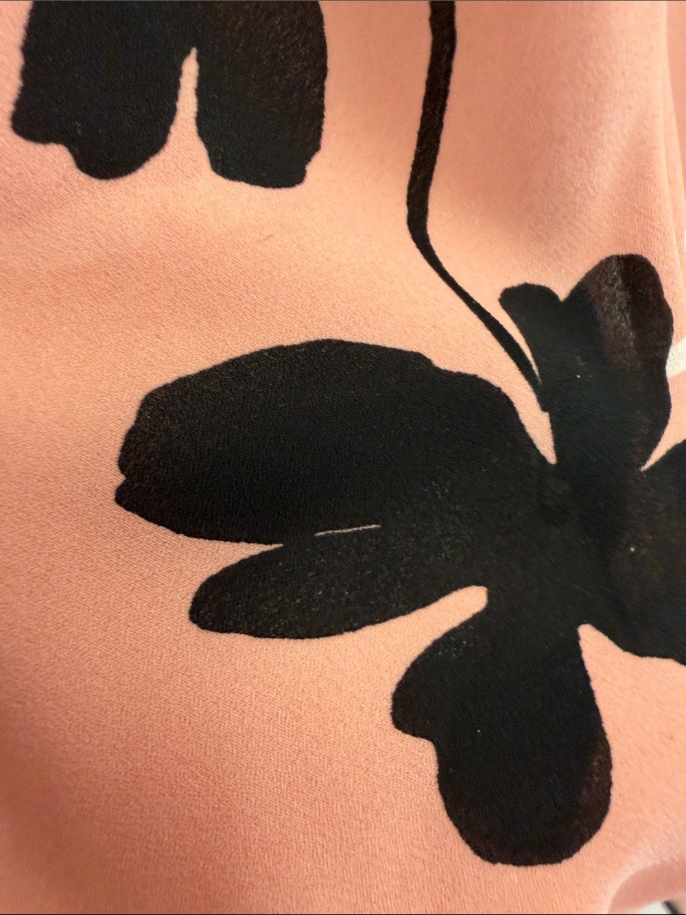 Forever 21 Peach Floral Tie-Front Blouse Ptp 19” - Picture 7 of 8